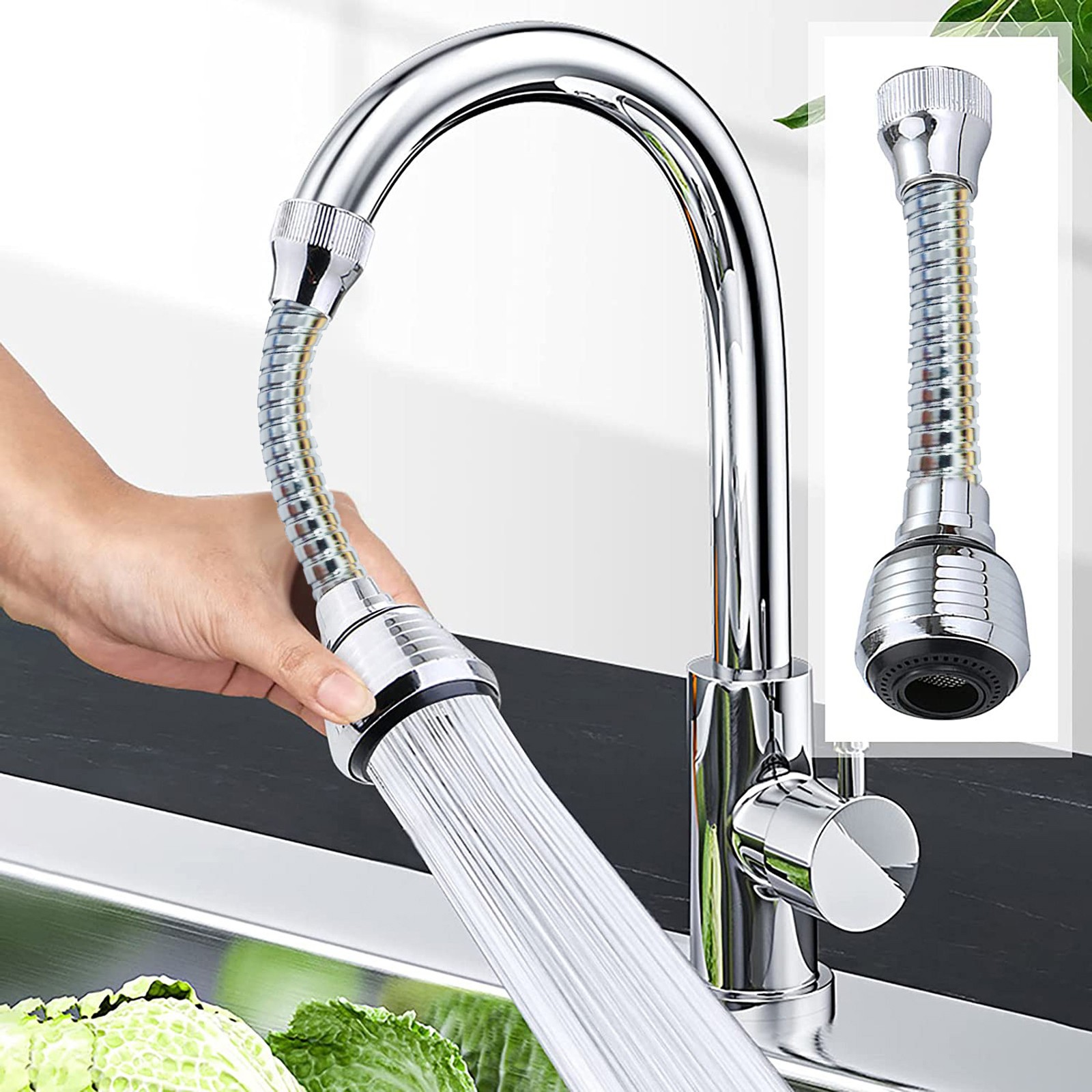 Home Bathroom Faucets - Metal Sink Faucet Sprayer With Hose