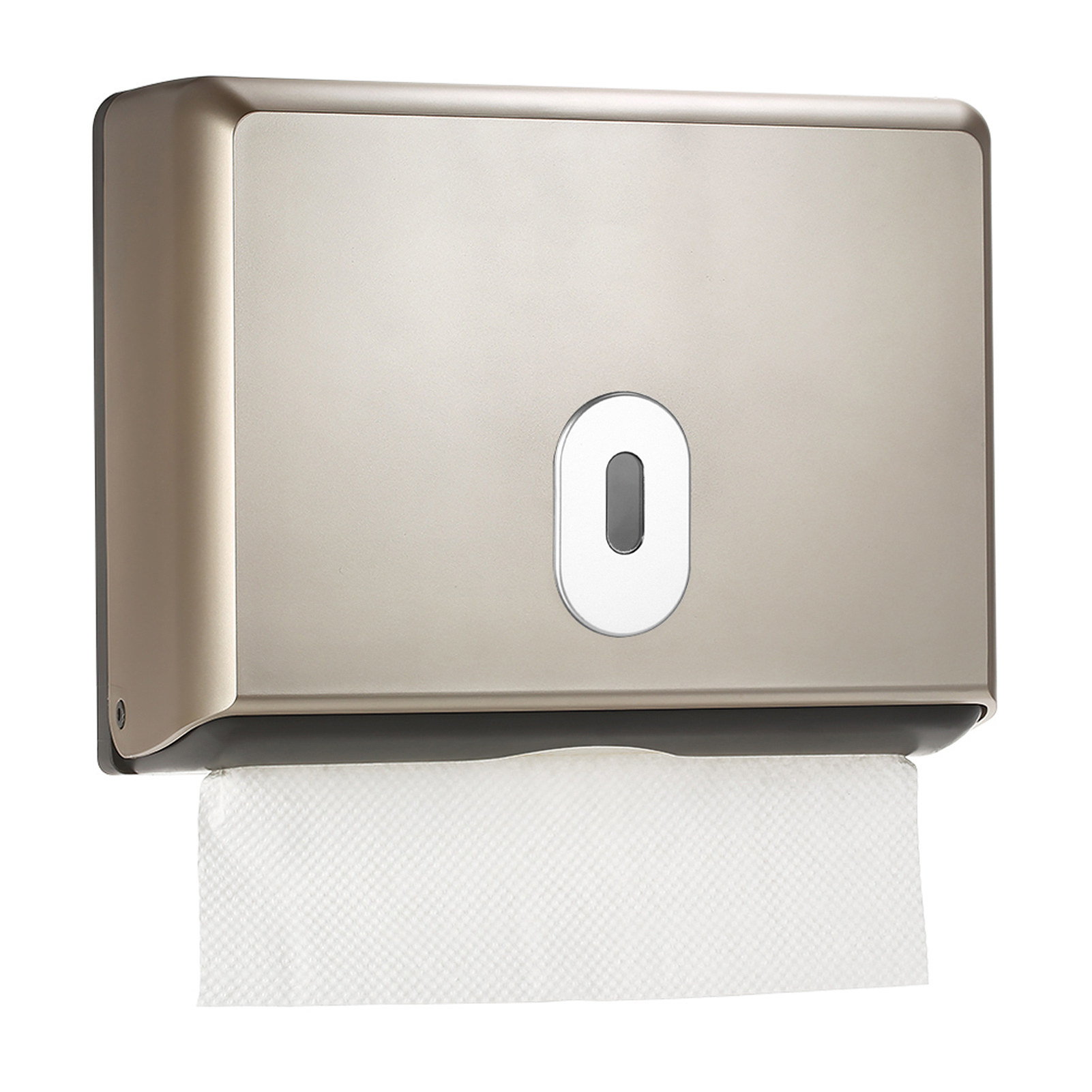 Home Bathroom Paper Towel Dispenser - ABS Material Rectangular Wall-mounted Bathroom Tissue