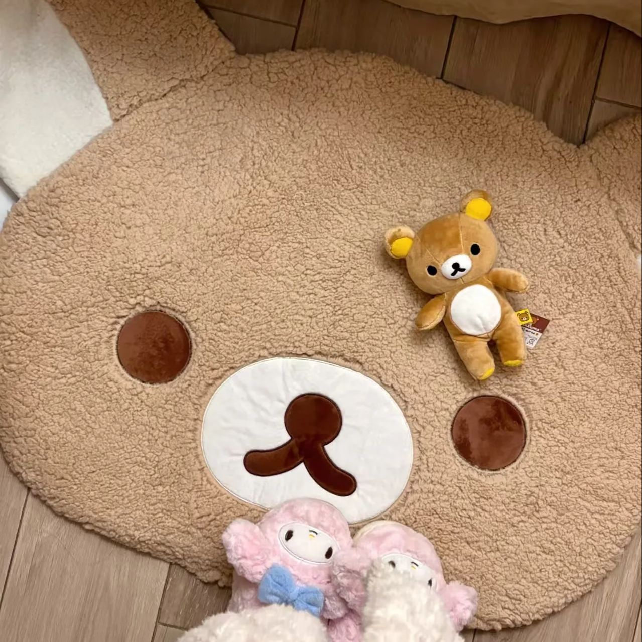 Home Bathroom Rugs - Cartoon Rilakkumas Plush Rug Kawaii Korilakkuma