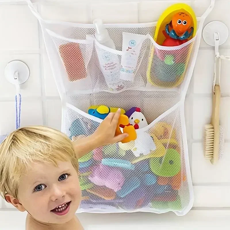 Home Goods Bathroom Storage - Toy Bag Net Bathroom Organizer Baby