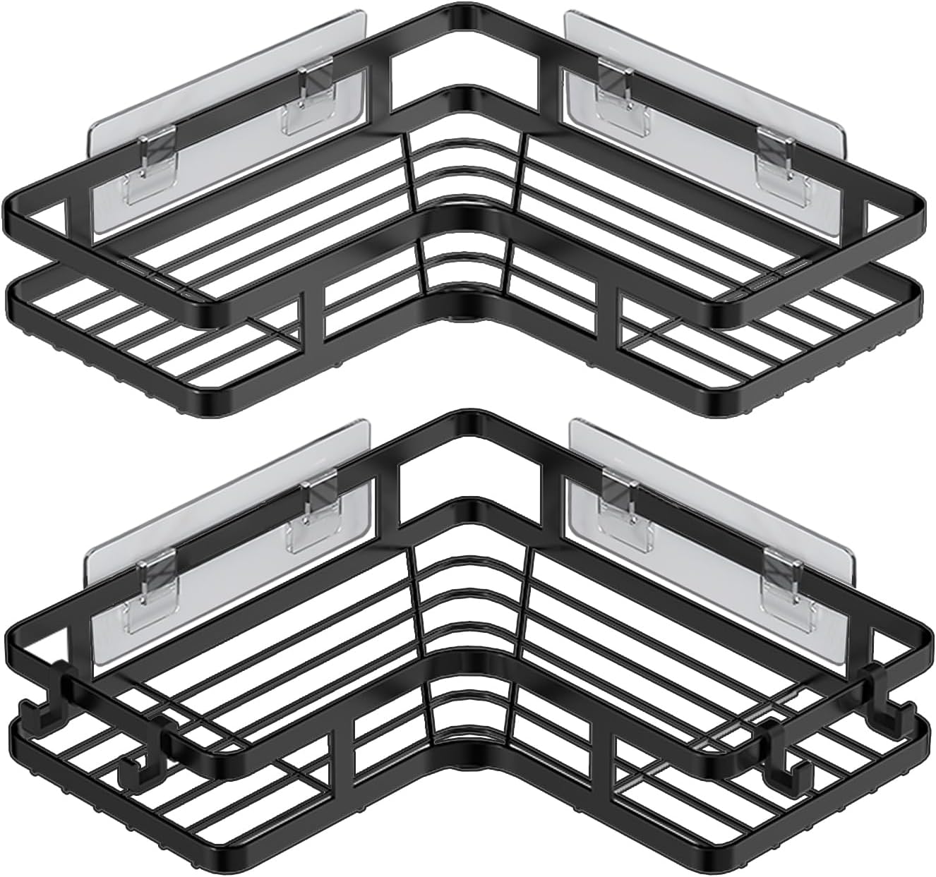 Home Essentials Bathroom Rack - Shower Shelves Storage Rack Basket, Corner
