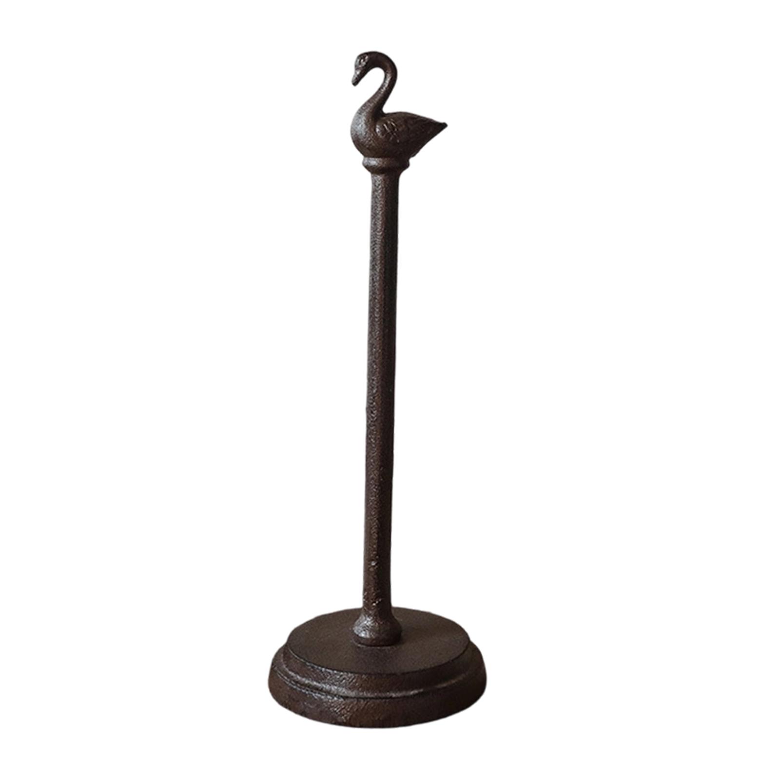 Home Bathroom Paper Towel Dispenser - Standing Vintage Paper Towels Holder Cast