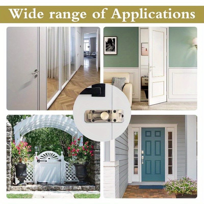 Home Bathroom Hardware - Antique Door Latch Lock Security Sliding