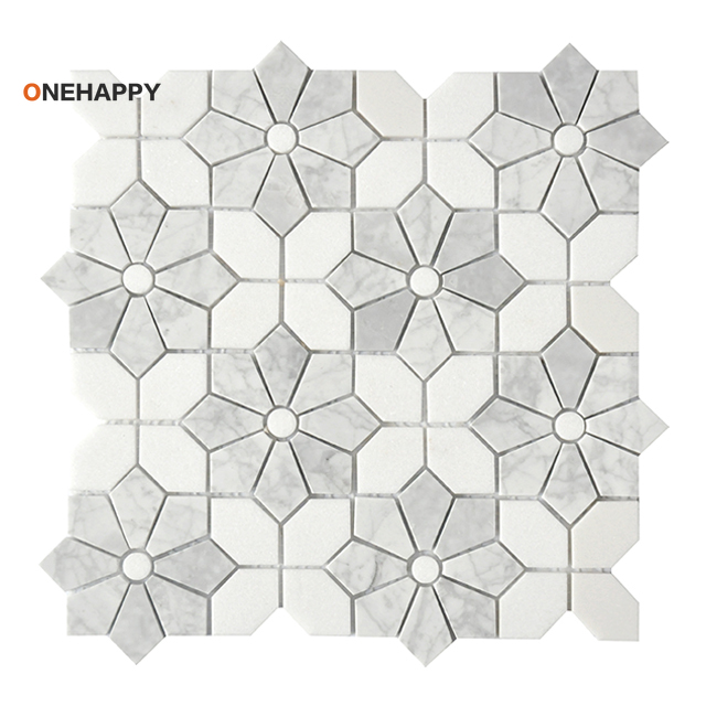 Home Bathroom Tiles Design - Mosaic Marble Tile for Kitchen and