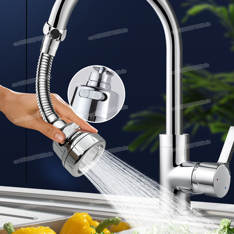 Home Bathroom Faucets - 2/3Mode Faucet Extender 360Degree Rotatable Faucet