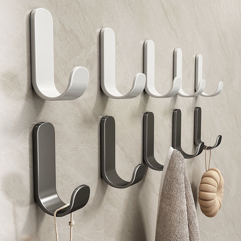 Towel Bar Stainless - Self Adhesive Strong Wall Hooks Towel