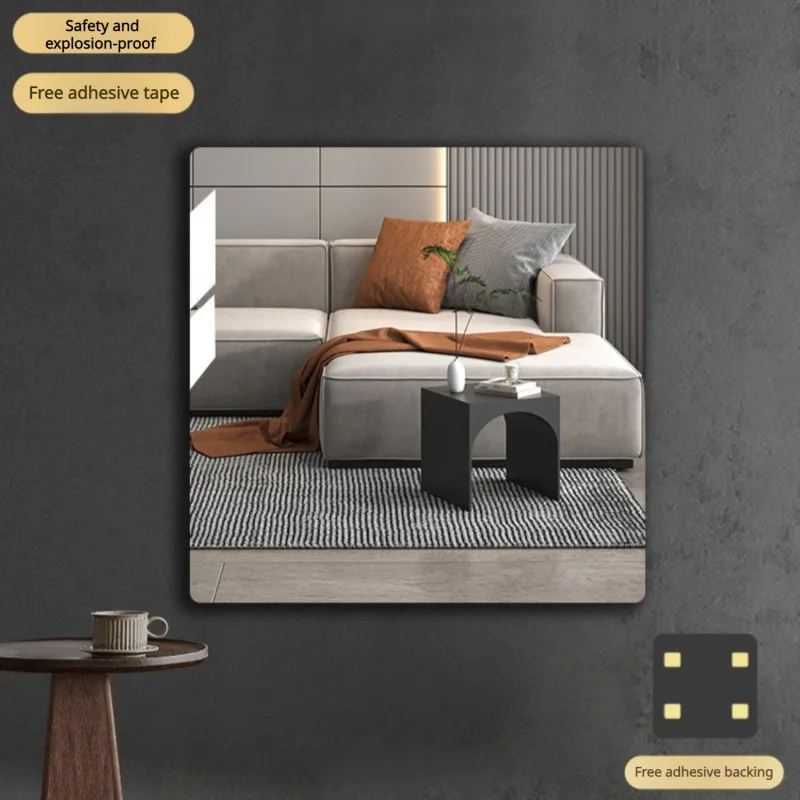 Mirror wall stickers home full - Home Bathroom Fittings のレビューと価格
