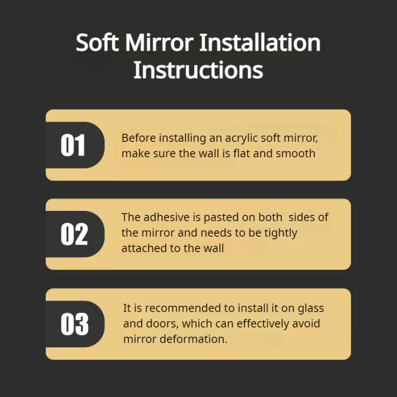 Mirror wall stickers home full - Home Bathroom Fittings のレビューと価格