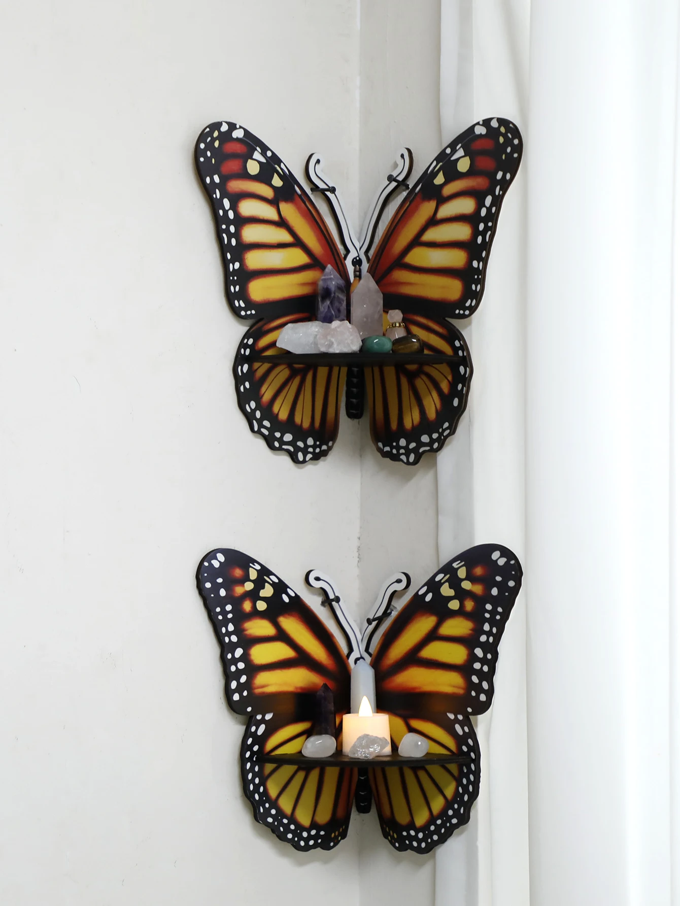 Three Color Butterfly Crystal  - Home Essentials Bathroom Rack のレビューと価格