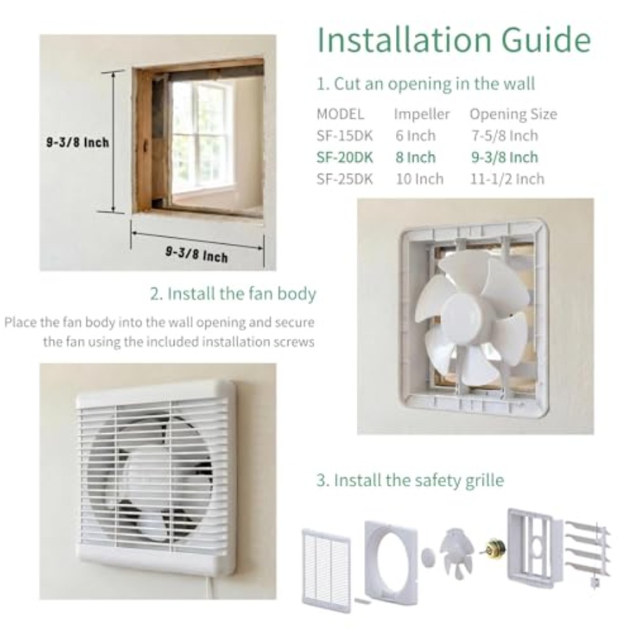 8 Window Shutter Exhaust Fan x - Home Bathroom Extractor Fan のレビューと価格
