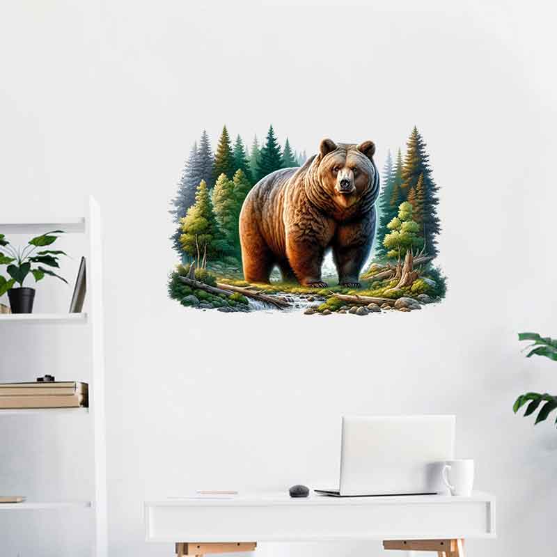 Whimsical Drunk Bear Stickers- - Home Bathroom Tiles Design のレビューと価格