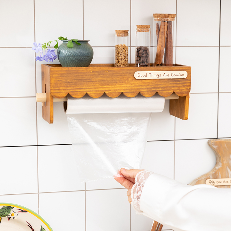 Wood Wall Mounted Paper Towel  - Home Bathroom Paper Towel Dispenser のレビューと価格