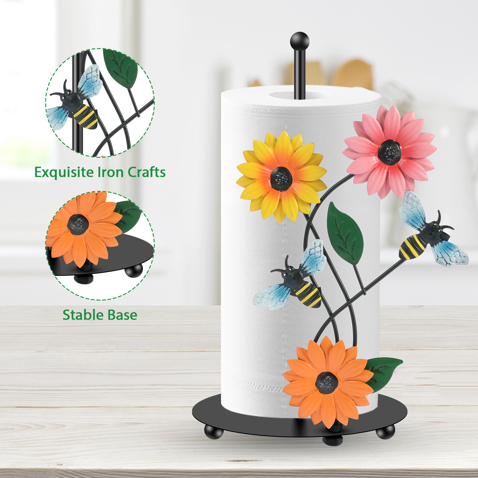 Sunflower Paper Towel Holder T - Home Bathroom Paper Towel Dispenser のレビューと価格