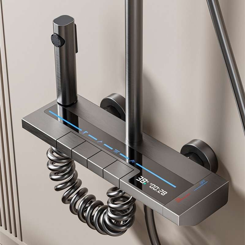 LED Digital Display Shower Set - Home Bathroom Faucets のレビューと価格