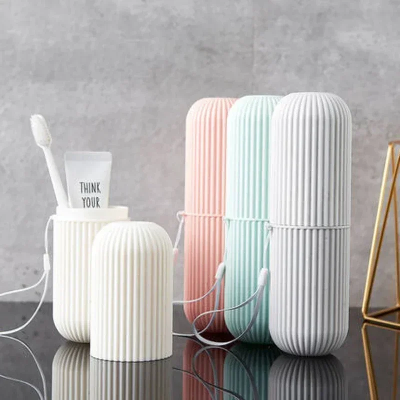 Travel Toothbrush Cup Box Roun - Home Goods Bathroom Storage のレビューと価格