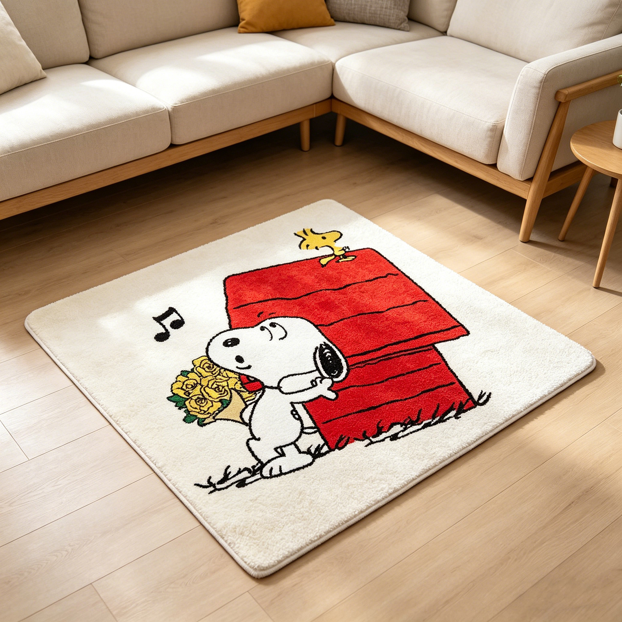 Cute Cartoon Snoopy House Shap - Home Bathroom Rugs のレビューと価格