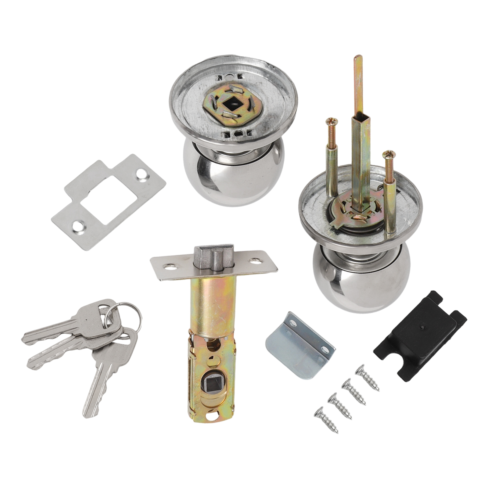 Door Set Knob Handle Lock With - Home Bathroom Lock のレビューと価格