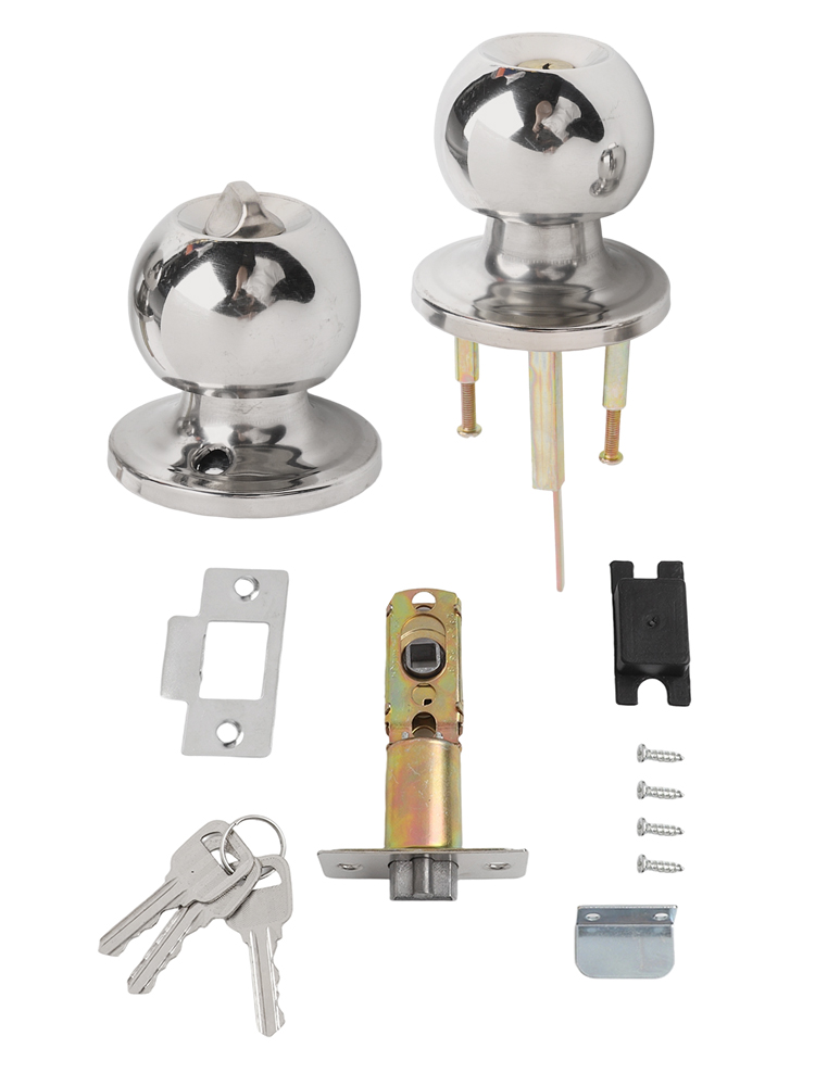 Door Set Knob Handle Lock With - Home Bathroom Lock のレビューと価格
