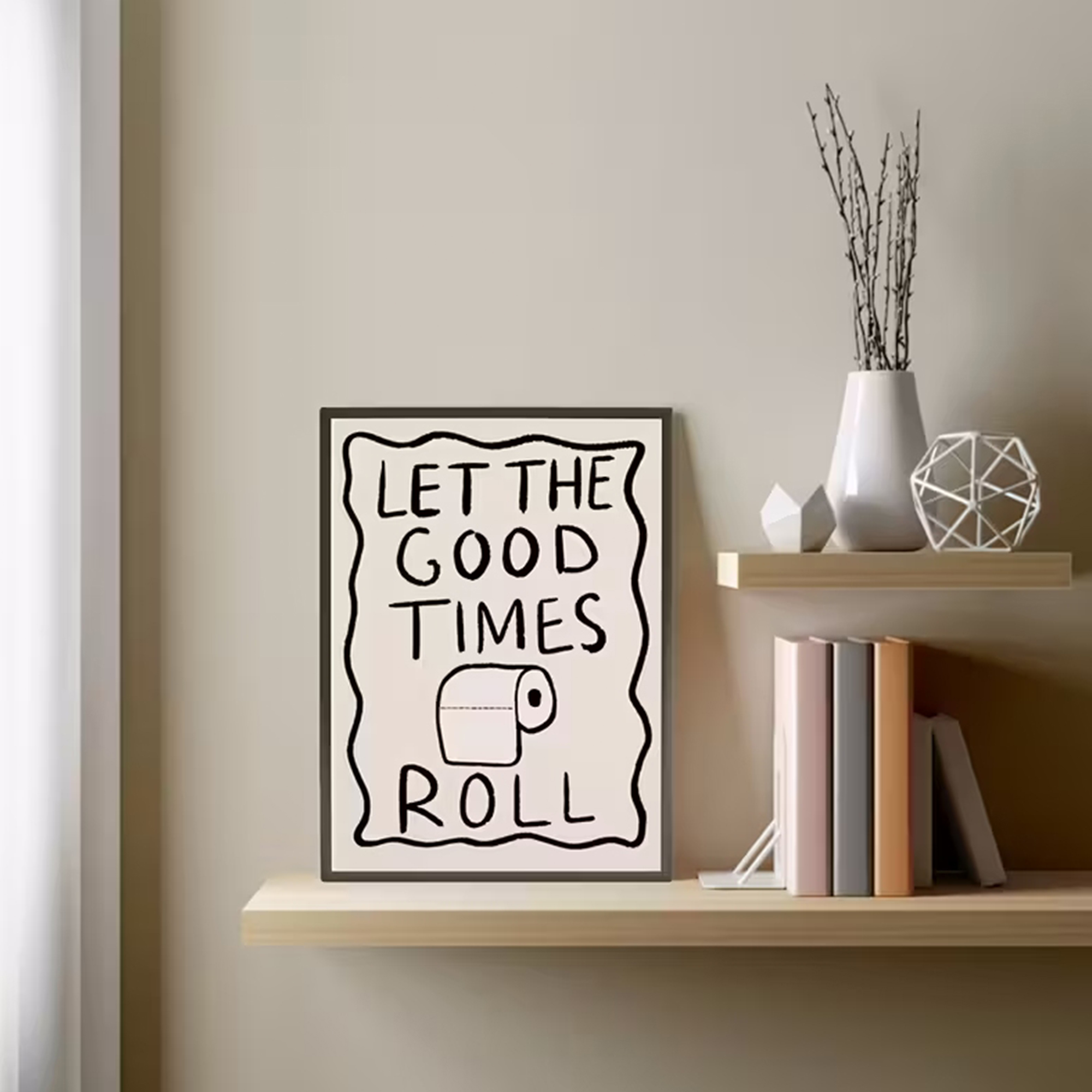 Funny Toilet  Let The G00d Tim - Home Bathroom Decor のレビューと価格