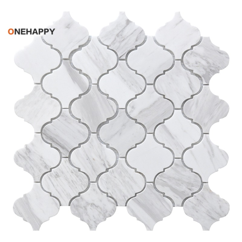 Lantern Volakas Marble Mosaic  - Home Bathroom Tiles Design のレビューと価格