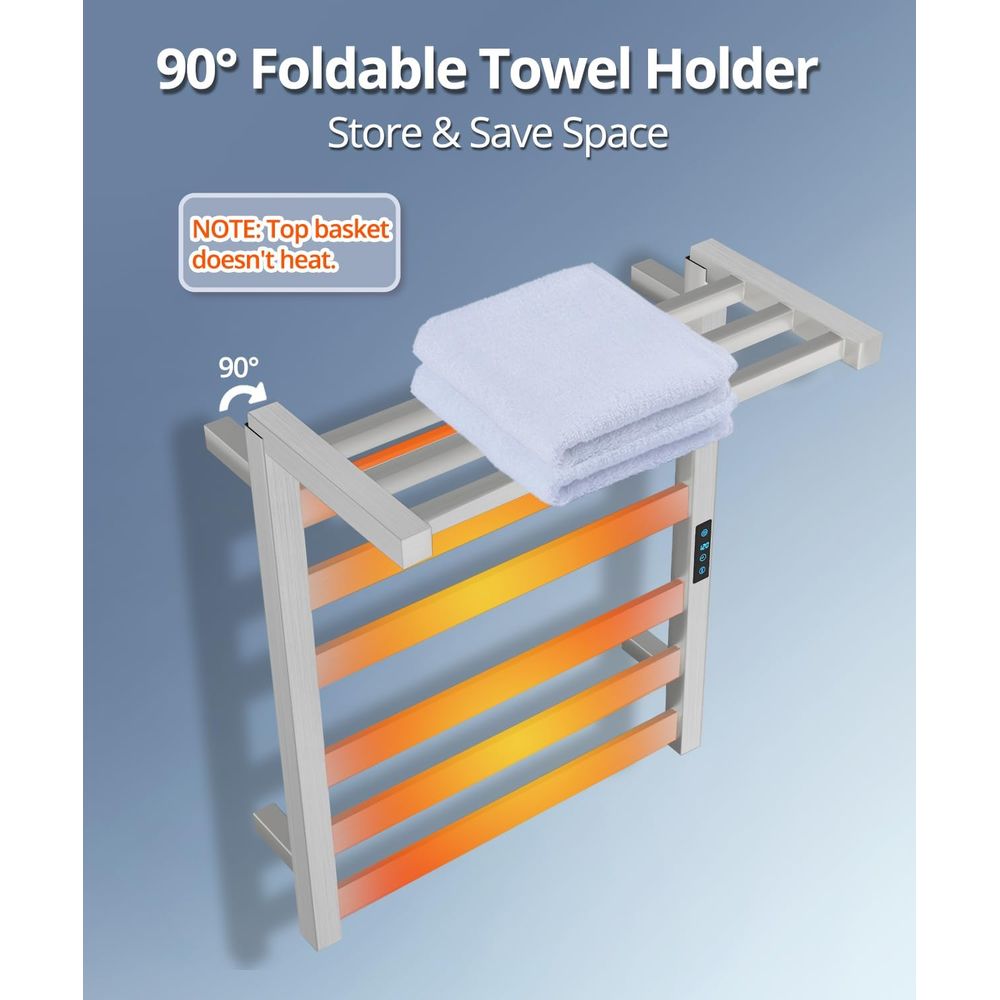 Wall-Mounted Electric Towel Wa - Towel Bar Stainless のレビューと価格