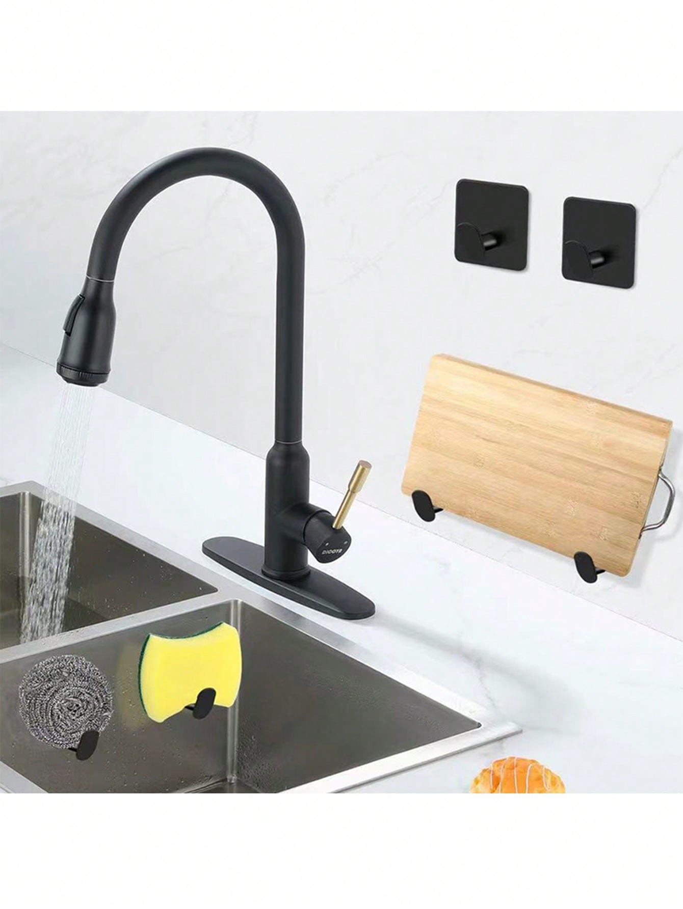 2pcs Adhesive Towel Hooks/Bath - Home Bathroom Decor のレビューと価格
