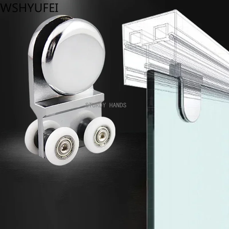 2 pcs/set Glass Sliding Door R - Home Bathroom Hardware のレビューと価格