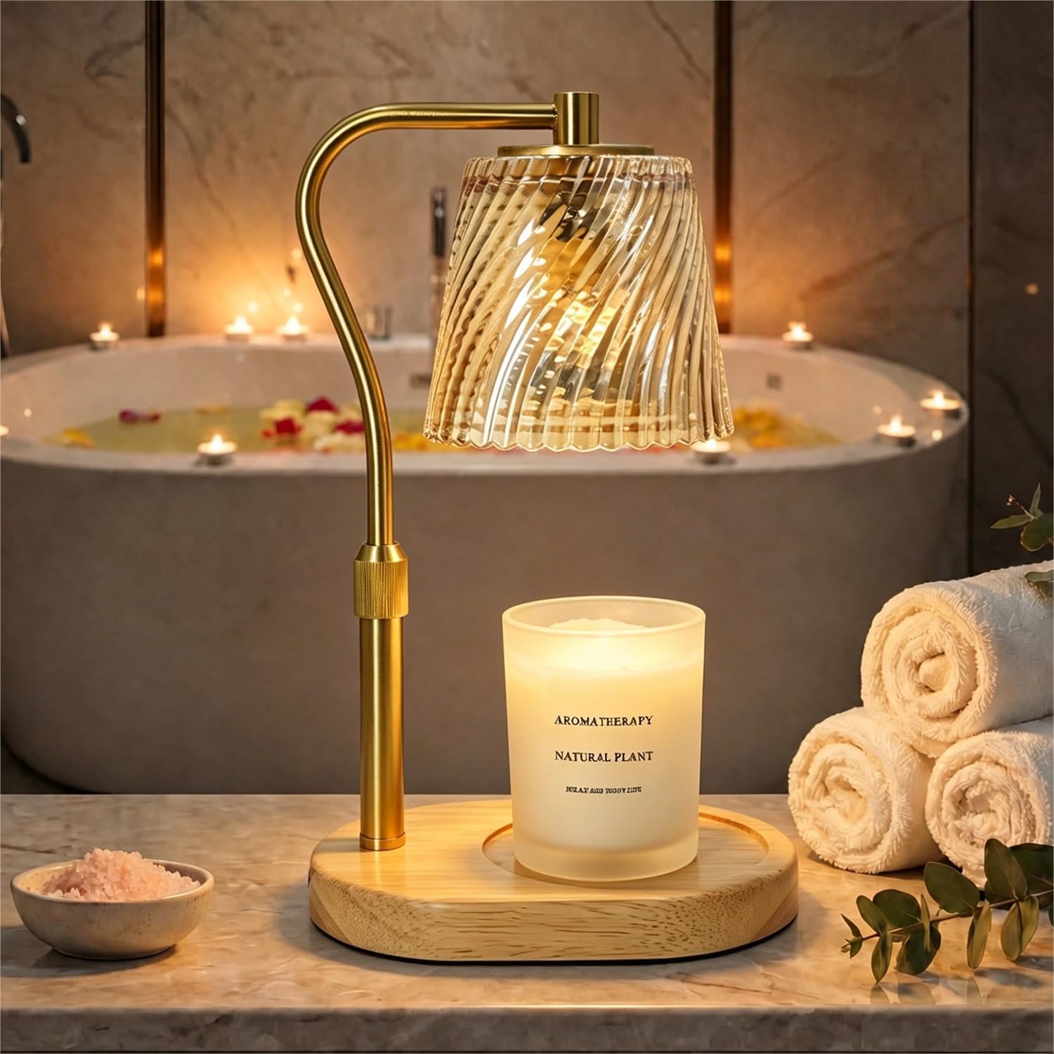 Candle Warmer Lamp For Spa Bat - Home Bathroom Decor のレビューと価格