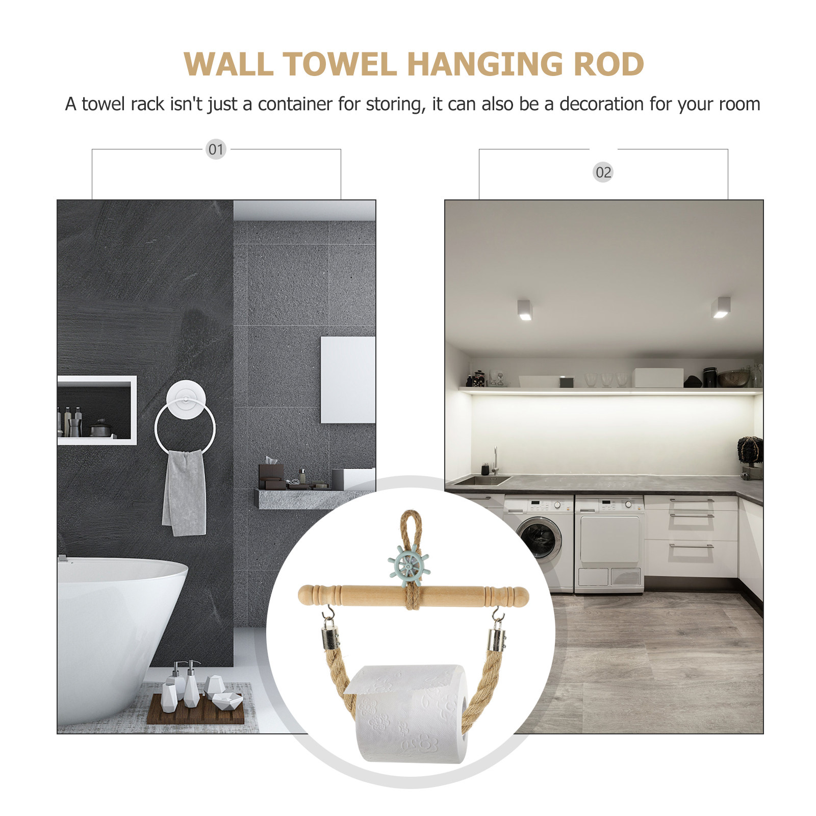 Mediterranean Paper Towel Hold - Home Bathroom Paper Towel Dispenser のレビューと価格