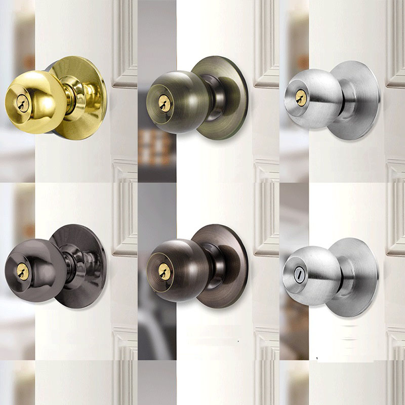 Aluminum Alloy Round Door Knob - Home Bathroom Lock のレビューと価格