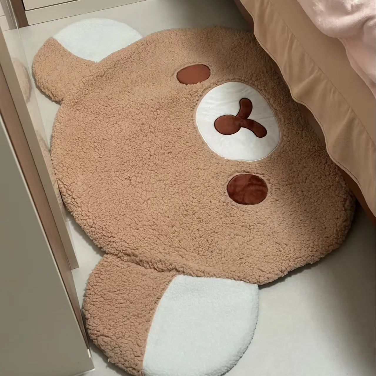Cartoon Rilakkumas Plush Rug K - Home Bathroom Rugs のレビューと価格