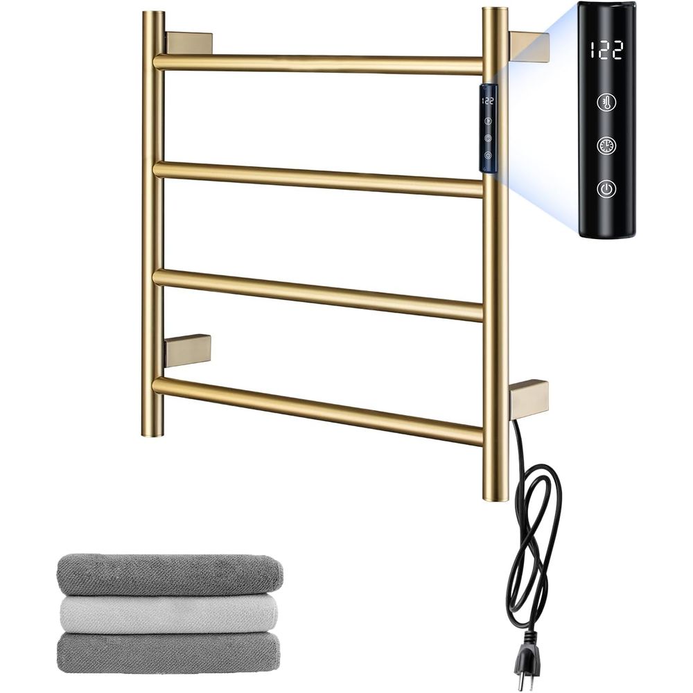4-Bar Wall-Mounted Electric To - Towel Bar Stainless のレビューと価格