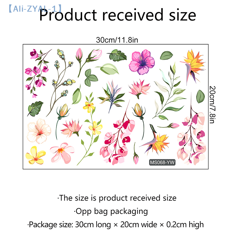 【ZYAL-1】Floral Mirror Stickers - Jet Home Bathroom Mirrors のレビューと価格