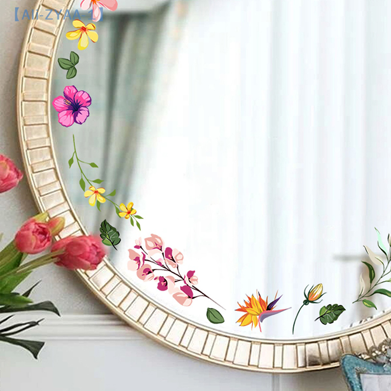 【ZYAA-1】Floral Mirror Stickers - Jet Home Bathroom Mirrors のレビューと価格