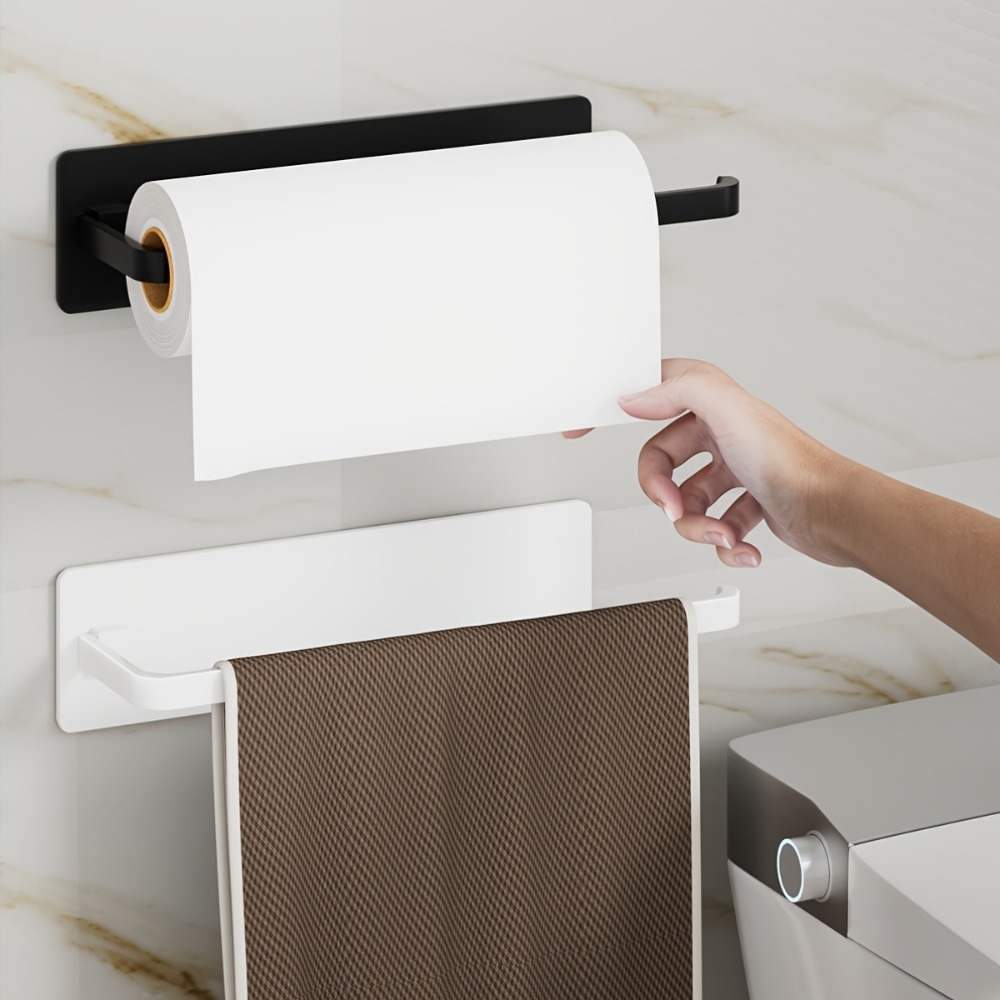 1pc Kitchen Towel Holder - Han - Home Bathroom Paper Towel Dispenser のレビューと価格