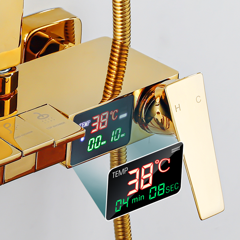 Gold Piano Digital Display Bat - Home Bathroom Faucets のレビューと価格