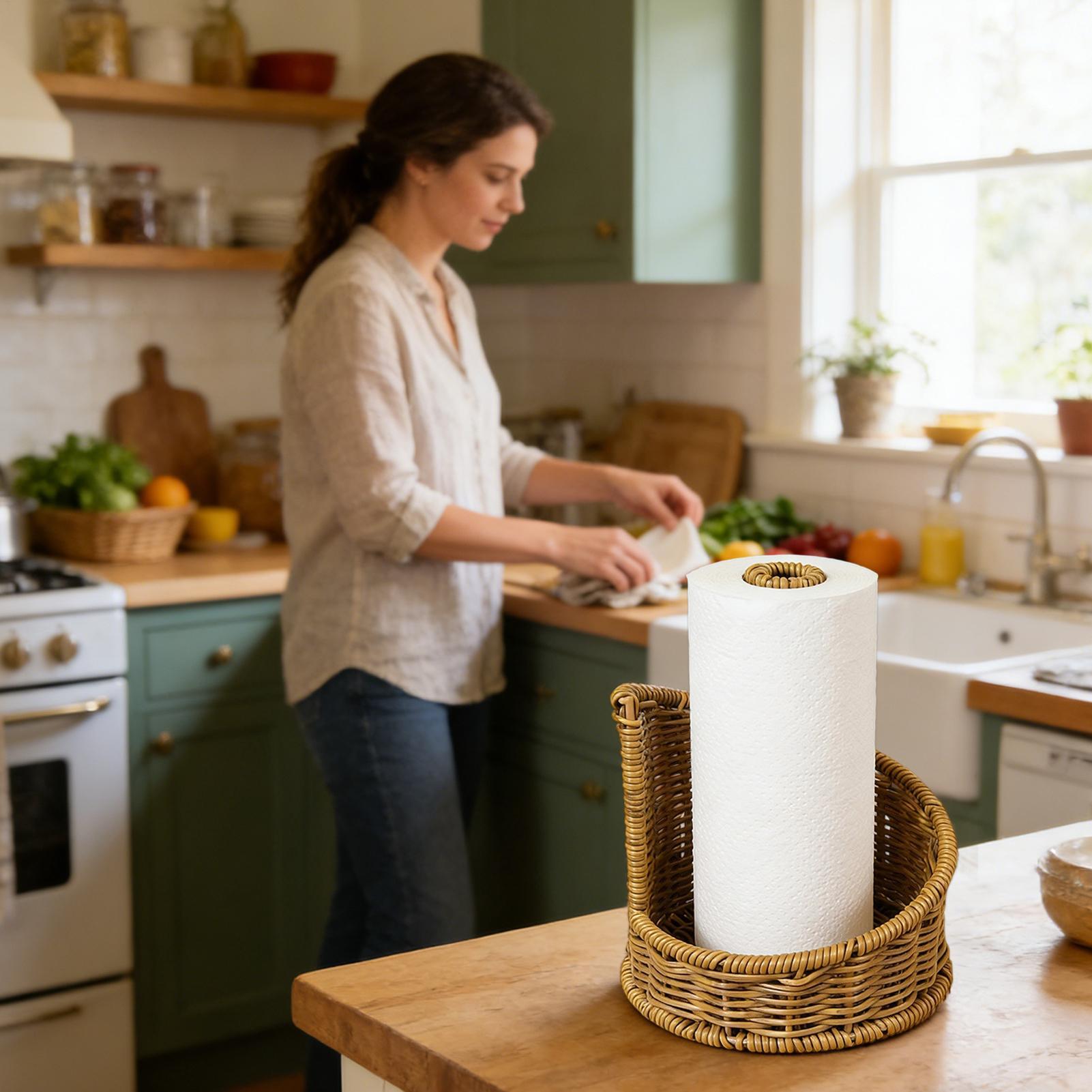 Farmhouse Toilet Paper Holder  - Home Bathroom Paper Towel Dispenser のレビューと価格