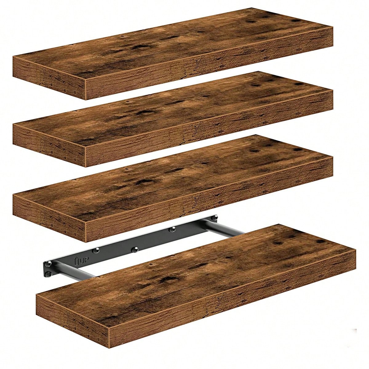 4 Sets 15.8in Floating Shelves - Home Essentials Bathroom Rack のレビューと価格