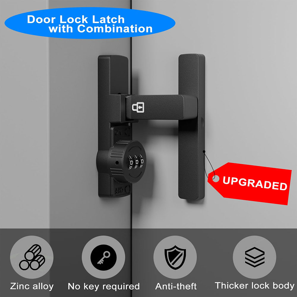 Security Barn Door Lock 3-Digi - Home Bathroom Lock のレビューと価格