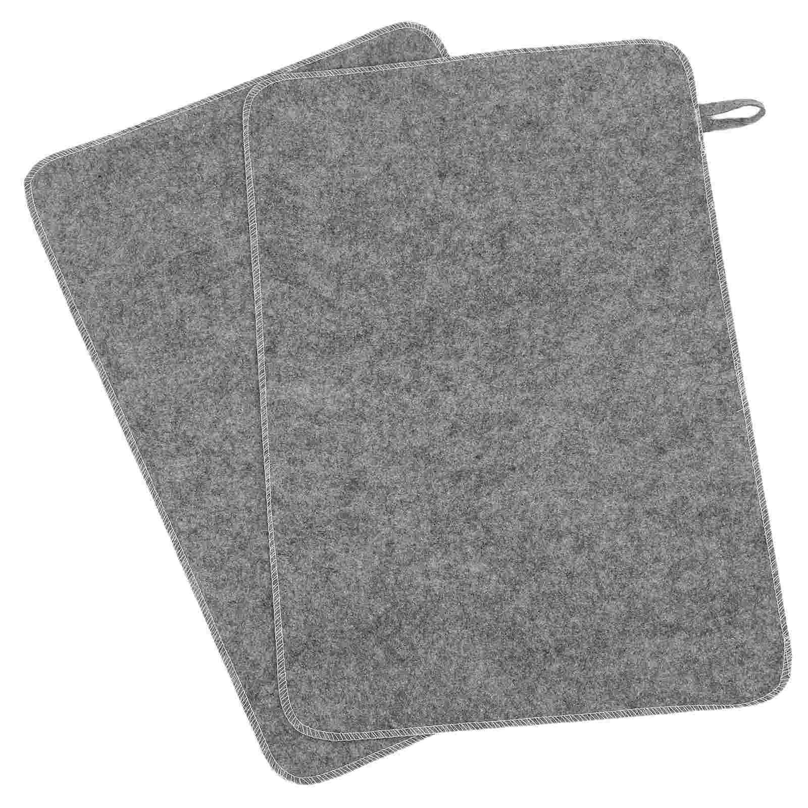 2pcs Grey Felt Sauna Seat Cush - Home Bathroom Rugs のレビューと価格
