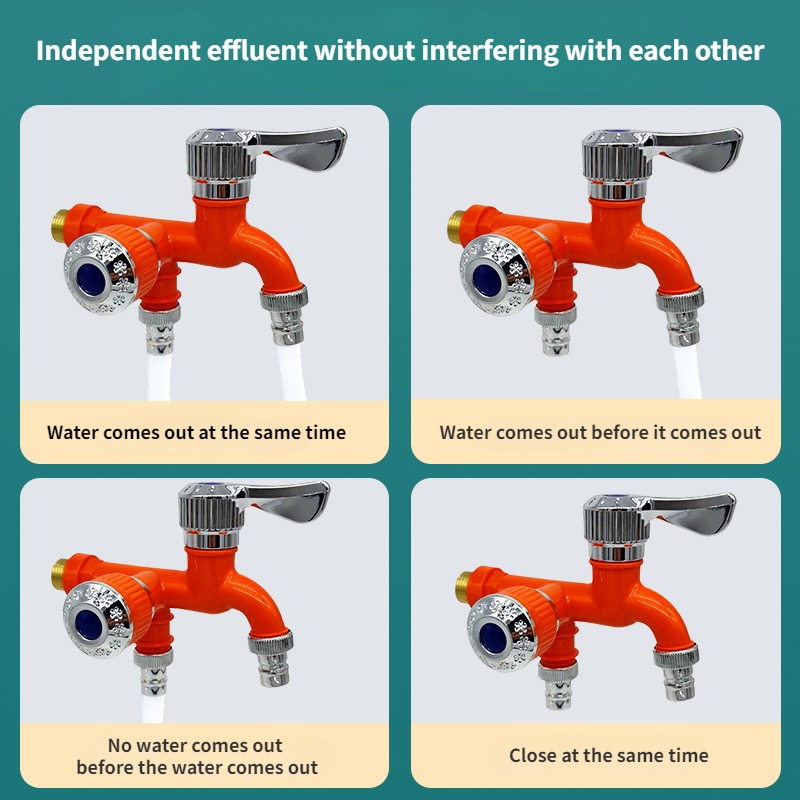 Faucet Double Outlet Dual Cont - Home Bathroom Fittings のレビューと価格