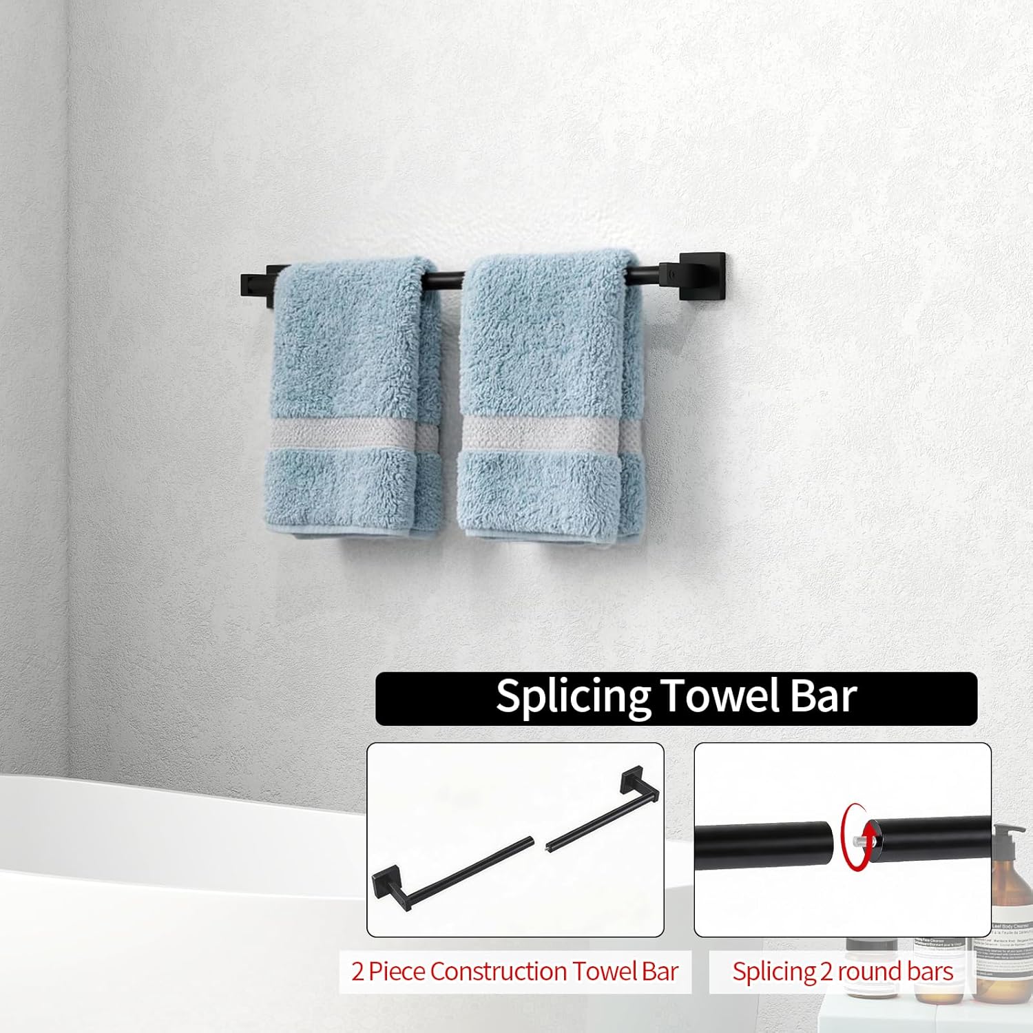 Towel Bar for Bathroom, 24 Inc - Home Essentials Bathroom Rack のレビューと価格