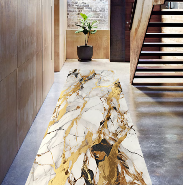 Marble Rug Runner Modern Non-S - Home Bathroom Tiles Design のレビューと価格
