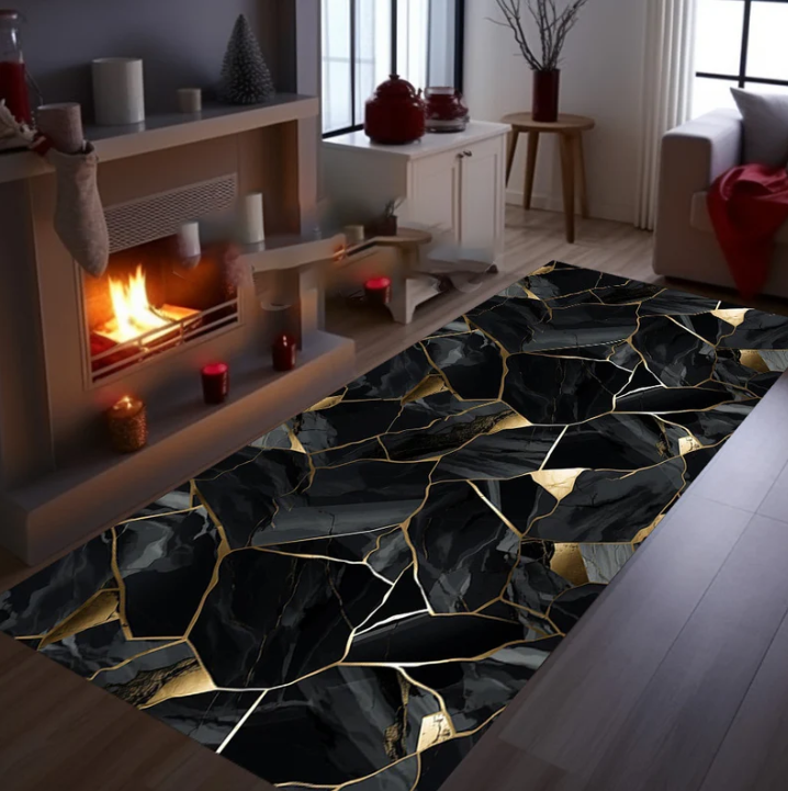 Marble Rug Runner Modern Non-S - Home Bathroom Tiles Design のレビューと価格