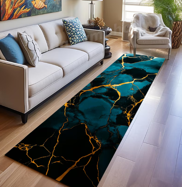Marble Rug Runner Modern Non-S - Home Bathroom Tiles Design のレビューと価格