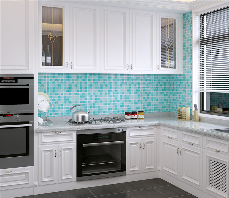 3D Mosaic Wall Mural Tile Stic - Home Bathroom Tiles Design のレビューと価格