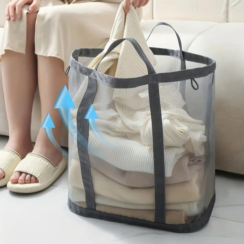 Mesh Laundry Basket Bathroom W - Home Goods Bathroom Storage のレビューと価格