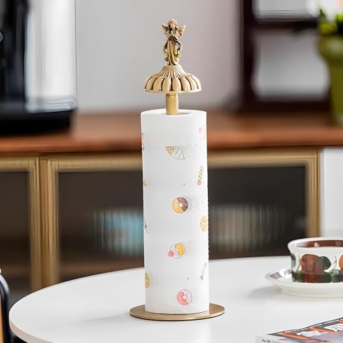 Antique-Style Brass Angel-Topp - Home Bathroom Paper Towel Dispenser のレビューと価格
