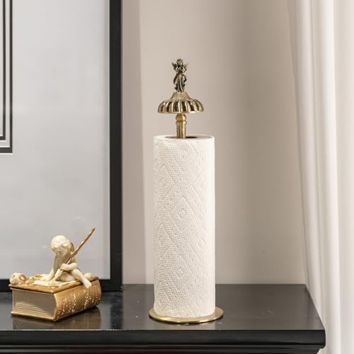 Antique-Style Brass Angel-Topp - Home Bathroom Paper Towel Dispenser のレビューと価格
