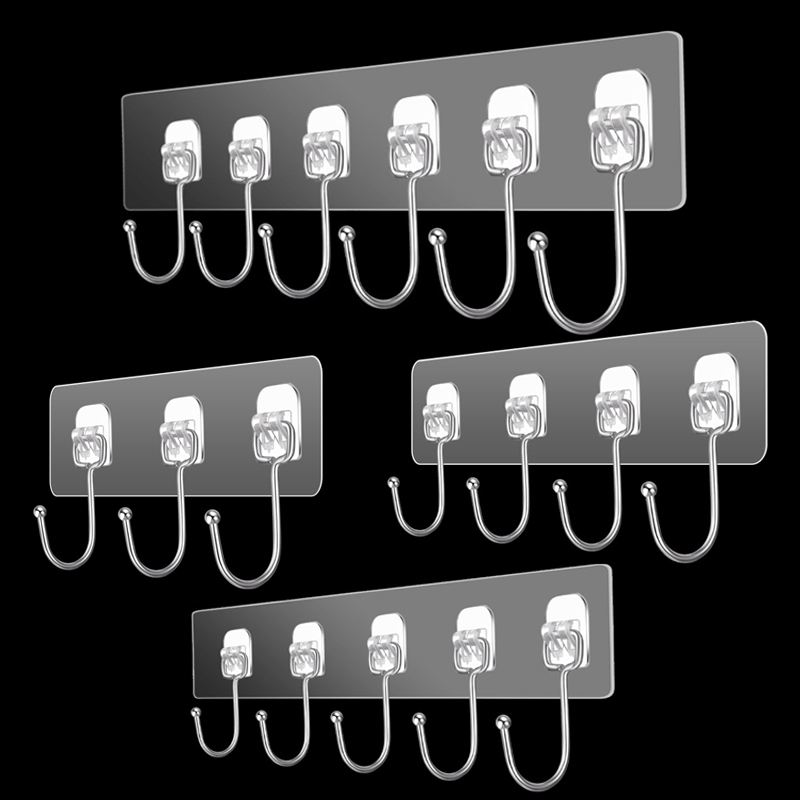 3/4/5/6 Row Wall Hanging Hook  - Towel Bar Stainless のレビューと価格